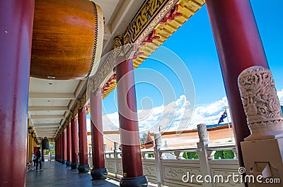 Ancient Chinese Drum at Nan Tien Temple, Berkeley, New South Wales. Editorial Stock Photo